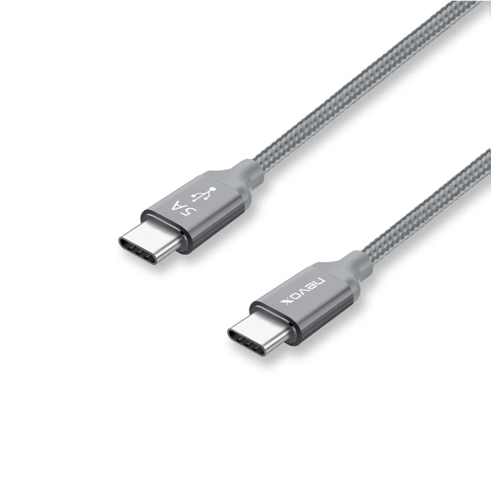 EAN 4250686406535 - nevox 1653 cable USB USB 2.0 1 m USB C Gris, Plata imagen 2