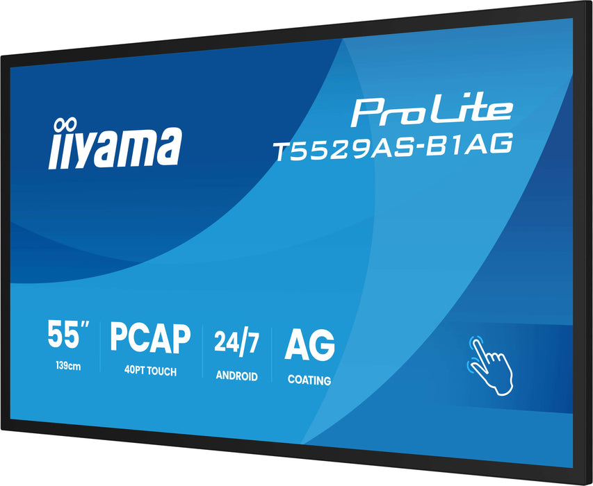 EAN 4948570125586 - iiyama T5529AS-B1AG pantalla de señalización Panel plano interactivo 138,7 cm (54.6") LED Wifi 500 cd / m imagen 8