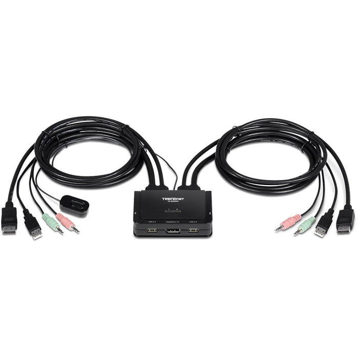 EAN 0710931170283 - Trendnet TK-220DPI interruptor KVM Negro imagen 2
