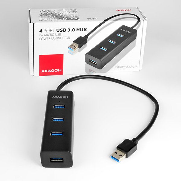 EAN 8595247903525 - Axagon HUE-S2B hub de interfaz USB 3.2 Gen 1 (3.1 Gen 1) Type-A 5000 Mbit/s Negro imagen 13