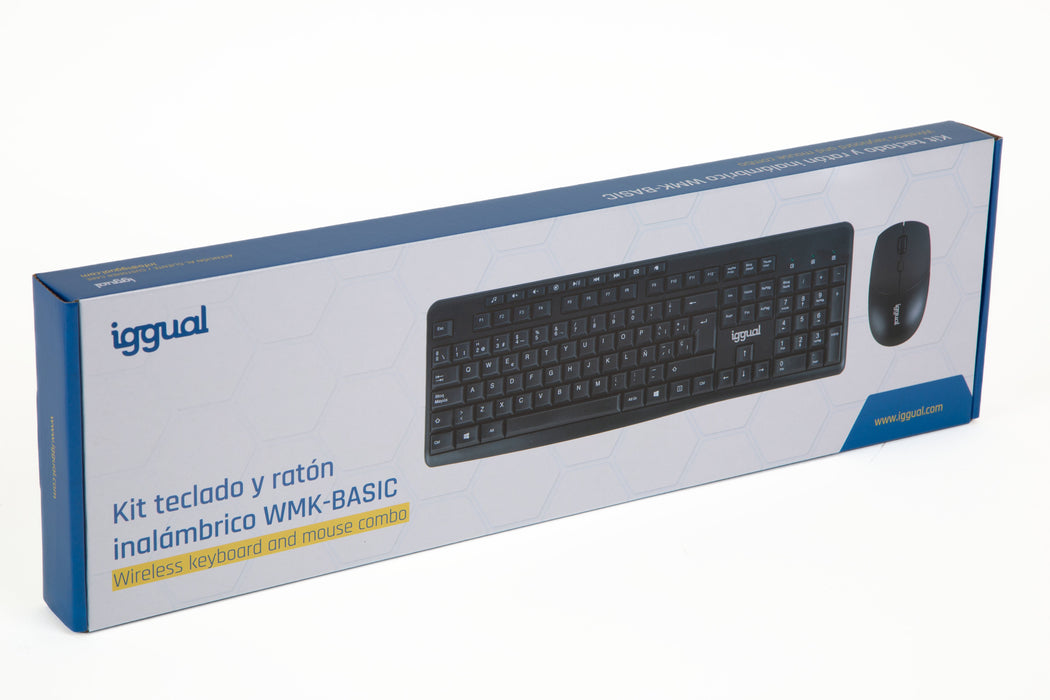EAN 8435364318898 - iggual WMK-BASIC teclado Ratón incluido Oficina RF inalámbrico QWERTY Negro imagen 5