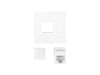 EAN 5901969423891 - Lanberg WS-4545-RJ45K-W placa de pared y cubierta de interruptor Blanco imagen 3