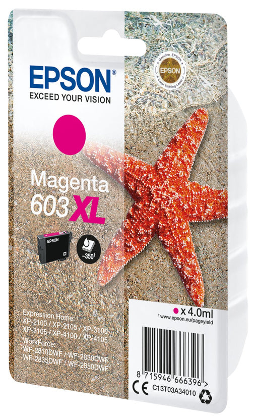 EAN 8715946666709 - Epson C13T03A34020 cartucho de tinta 1 pieza(s) Original Alto rendimiento (XL) imagen 2