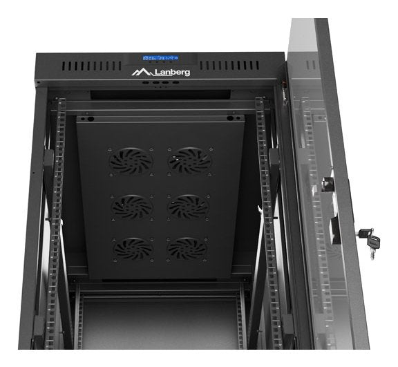 EAN 5901969446869 - Lanberg FF01-6032-12BL armario rack 32U Bastidor para instalación en suelo Negro imagen 8