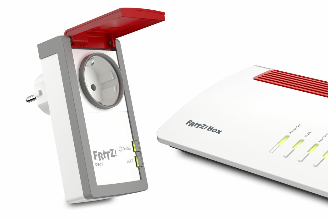 EAN 4023125027574 - DECT FRITZ! 210 INT enchufe inteligente 3450 W Gris, Rojo, Blanco imagen 2