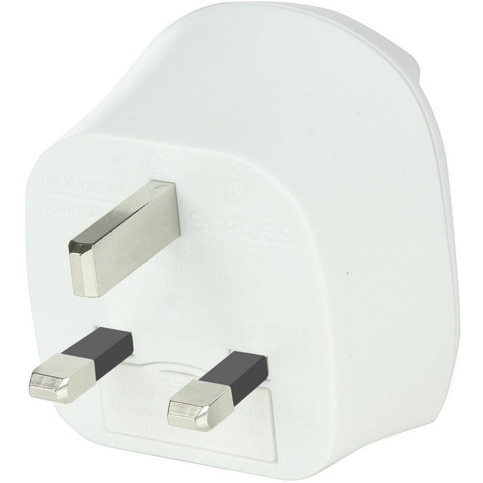EAN 7640166320265 - Skross 1.500230-E adaptador de enchufe eléctrico Tipo D (RU) Tipo C (Europlug) Blanco imagen 2