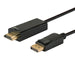 EAN 5901986040491 - Savio CL-56 adaptador de cable de vídeo 1,5 m DisplayPort HDMI tipo A (Estándar) Negro imagen 1