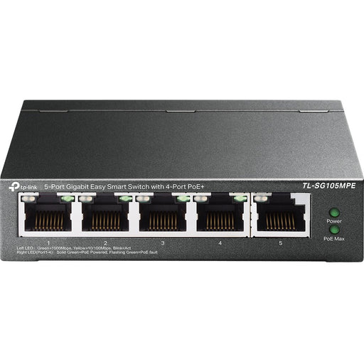EAN 4895252500264 - TP-Link TL-SG105MPE switch L2 Gigabit Ethernet (10/100/1000) Energía sobre Ethernet (PoE) Negro imagen 2