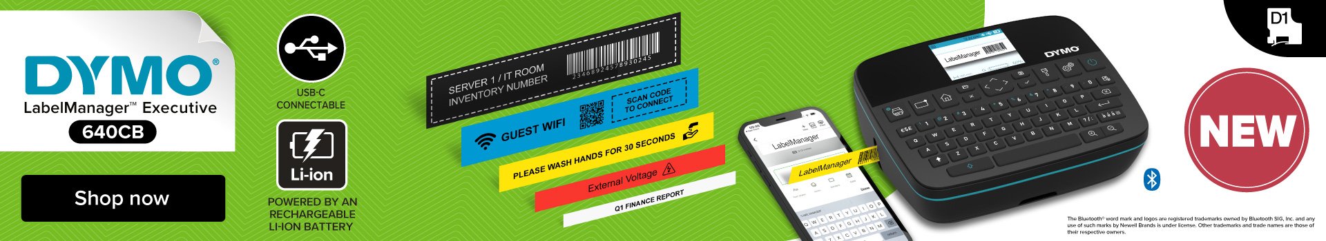 EAN 0071701063762 - DYMO LabelManager LabelWriter 640CB Portable & Rechargeable Label Maker with Dual Connectivity - 2197370  imagen 5