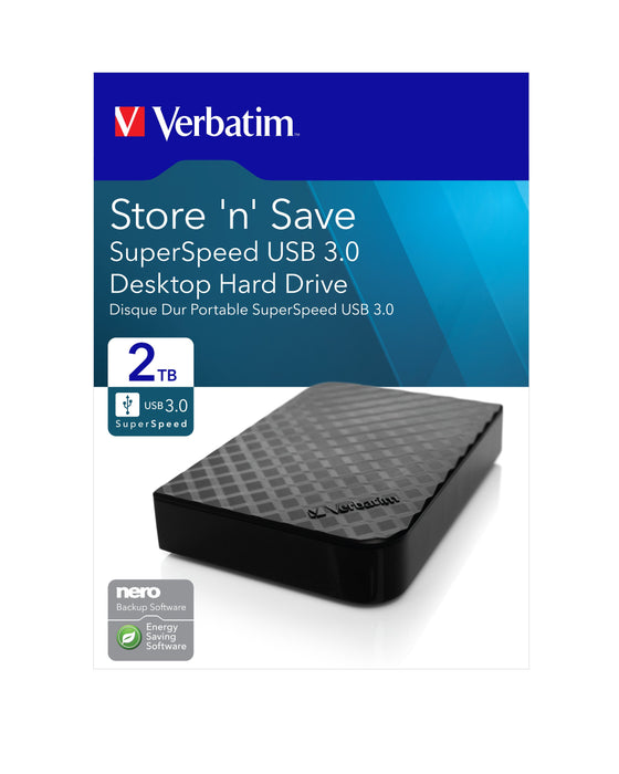 EAN 0023942476832 - Verbatim Store 'n' Save disco duro externo 3.2 Gen 1 (3.1 Gen 1) Negro imagen 9
