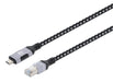 EAN 0766623394826 - Manhattan 394826 cambiador de género para cable RJ-45 USB-C Negro, Plata imagen 1
