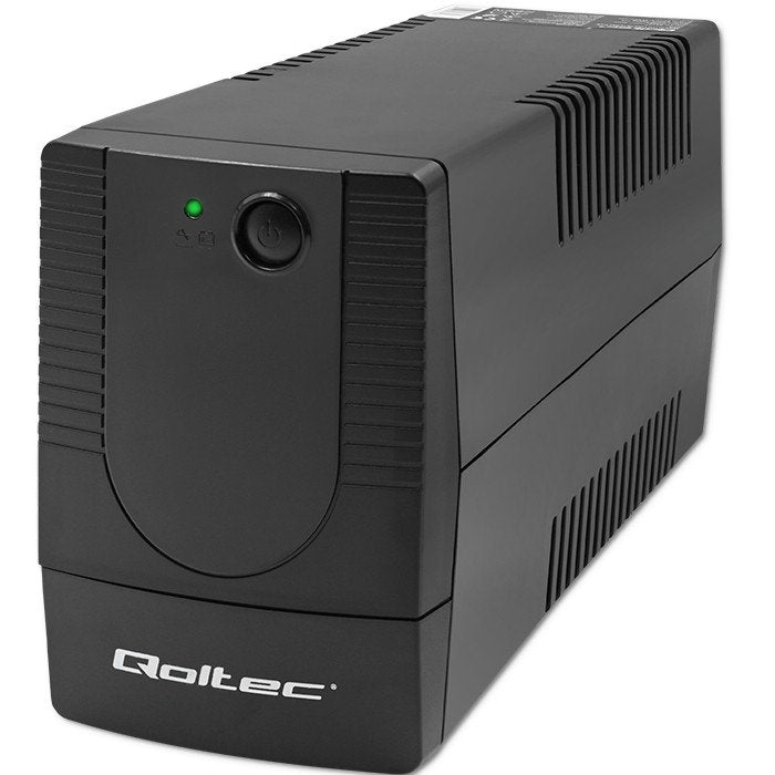 EAN 5901878537726 - Qoltec 53772 sistema de alimentación ininterrumpida (UPS) Línea interactiva 0,65 kVA 360 W 1 salidas AC imagen 1