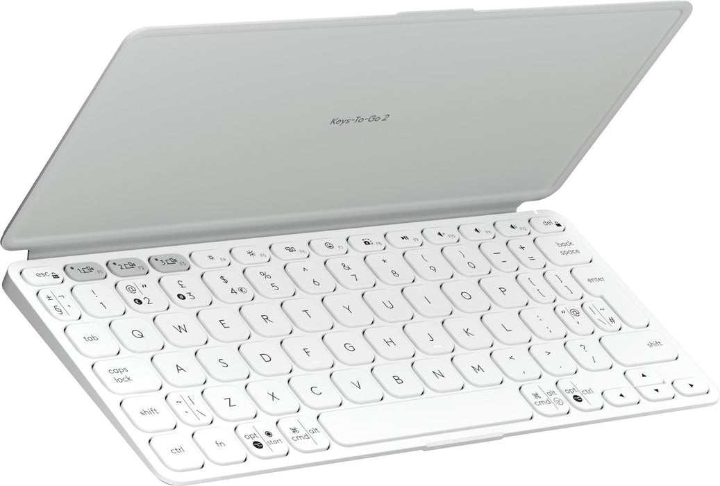 EAN 5099206125896 - Logitech 920-012985 teclado Universal Bluetooth QWERTY Internacional de EE.UU. Blanco imagen 1