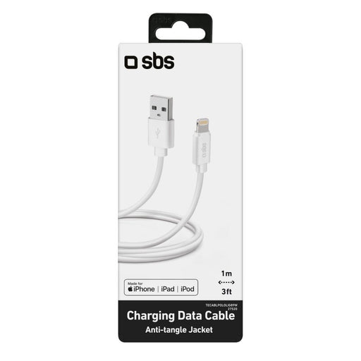 EAN 8018417327520 - SBS TECABLPOLOLIG89W cable de conector Lightning 1 m Blanco imagen 2