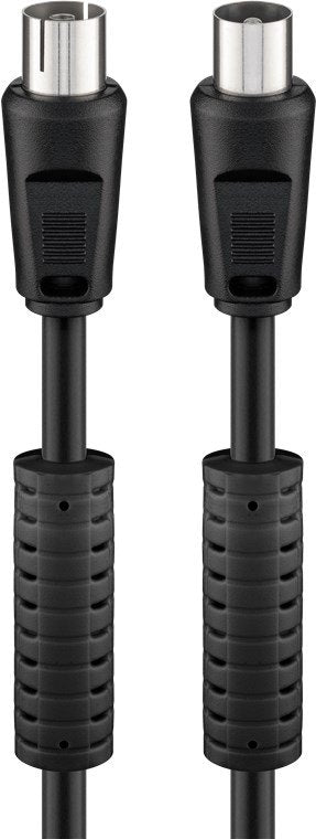 EAN 4040849507298 - Goobay 50729 cable coaxial 2,5 m Negro imagen 1