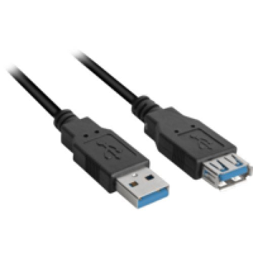 EAN 4044951015696 - Sharkoon 3m, 2xUSB3.0-A cable USB USB 3.2 Gen 1 (3.1 Gen 1) USB A Negro imagen 1
