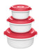 EAN 4009049461243 - EMSA 518999 recipiente de almacenar comida Rojo, Blanco 3 pieza(s) imagen 1