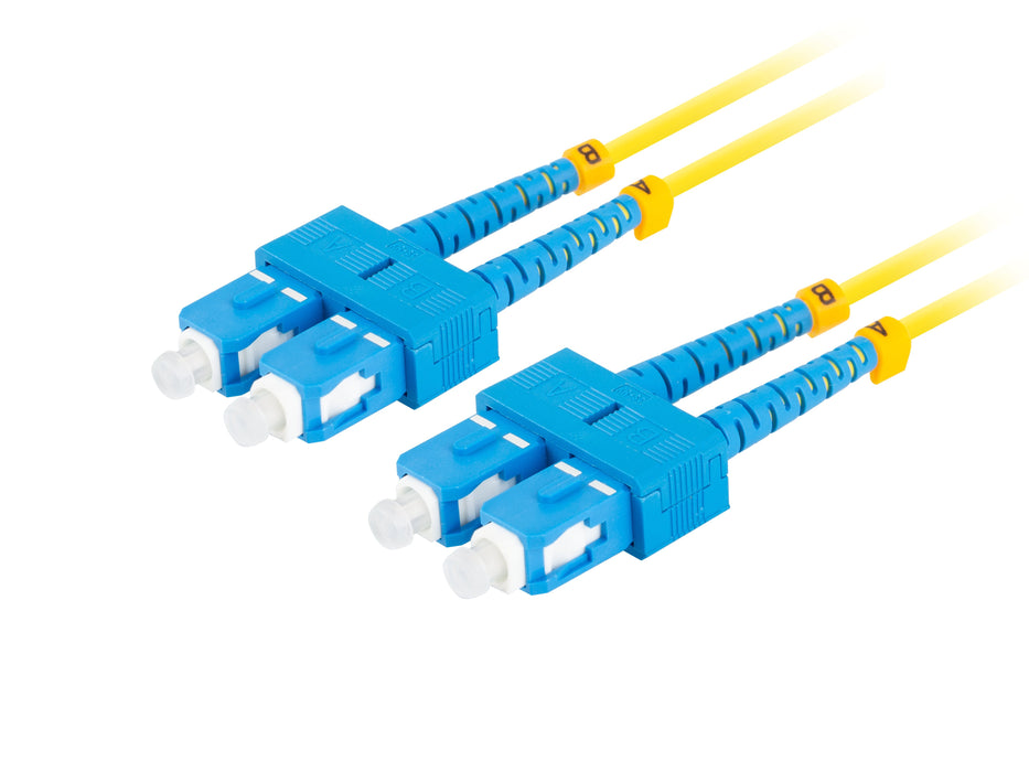 EAN 5901969430981 - Lanberg FO-SUSU-SD11-0050-YE Cable de fibra óptica e InfiniBand 5 m SC imagen 2