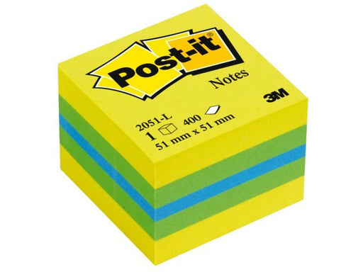 EAN 4001895853814 - 3M Post-it 2051L nota autoadhesiva Plaza Azul, Verde, Turquesa, Amarillo 400 hojas Autoadhesivo imagen 2