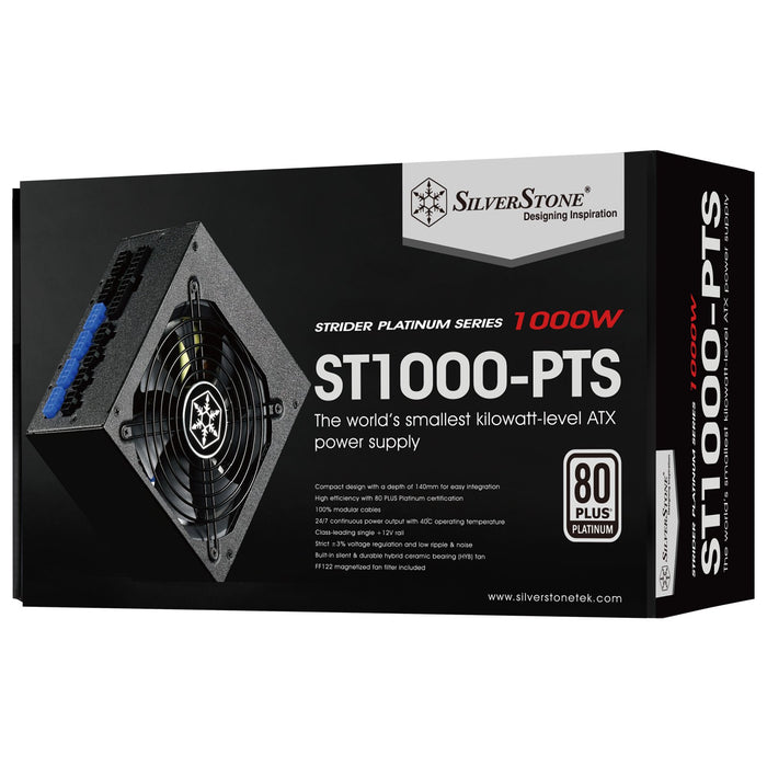 EAN 4710007226575 - Silverstone SST-ST1000-PTS unidad de fuente de alimentación 1000 W 20-pin ATX ATX Negro imagen 6