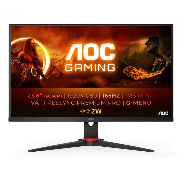 EAN 4038986199919 - AOC 24G2SAE/BK pantalla para PC 60,5 cm (23.8") 1920 x 1080 Pixeles Full HD Negro, Rojo imagen 1