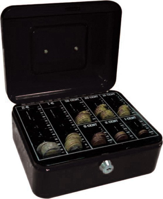 EAN 5705831042773 - Q-CONNECT KF04277 caja de dinero Negro Metal 1 pieza(s) imagen 1