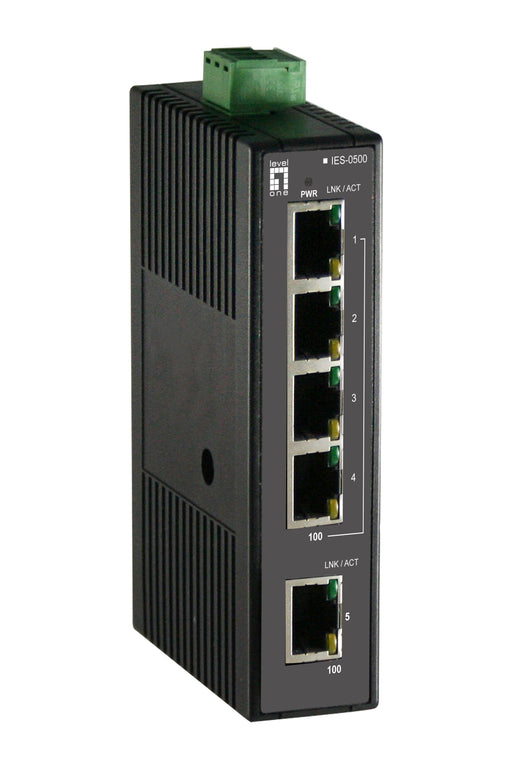 EAN 4015867181591 - LevelOne IES-0500 switch No administrado Fast Ethernet (10/100) Negro imagen 1