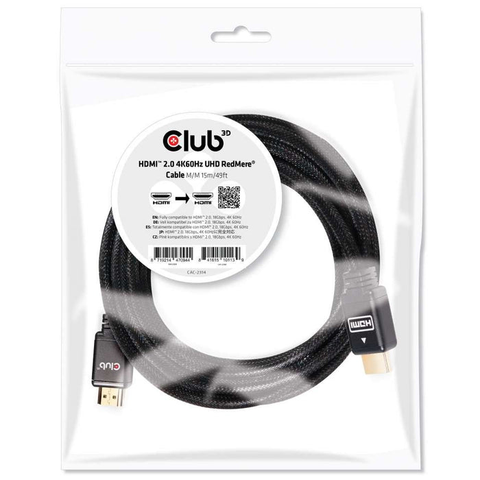 EAN 0841615101139 - CLUB3D CAC-2314 cable HDMI 15 m HDMI tipo A (Estándar) Negro imagen 2