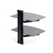 EAN 0065030901222 - StarTech.com 2B-WALL-MOUNT-SHELF estante para equipo av Negro Vidrio imagen 2