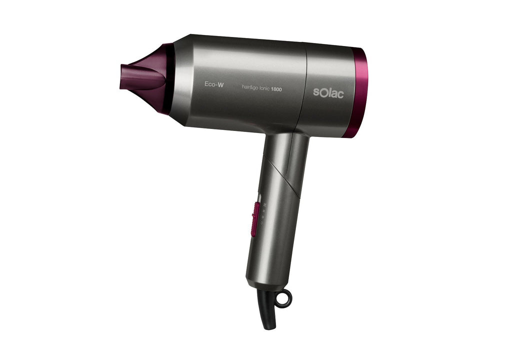 EAN 8433766000557 - Solac Hair&Go Ionic secador 2000 W Gris, Púrpura imagen 1