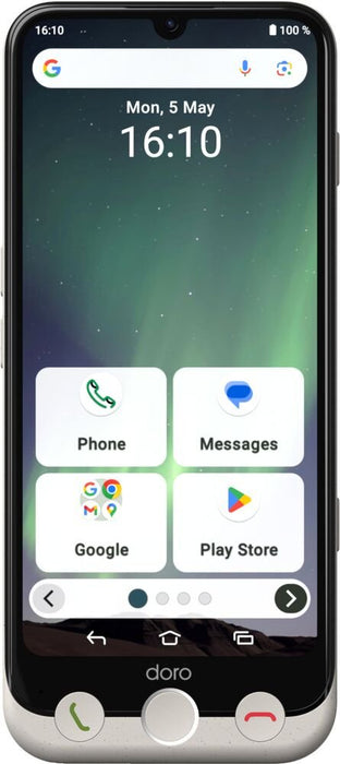 EAN 7322460089054 - Doro Aurora A30 15,5 cm (6.1") SIM doble Android 14 4G USB Tipo C 6 GB 128 GB 5000 mAh Negro, Blanco imagen 1