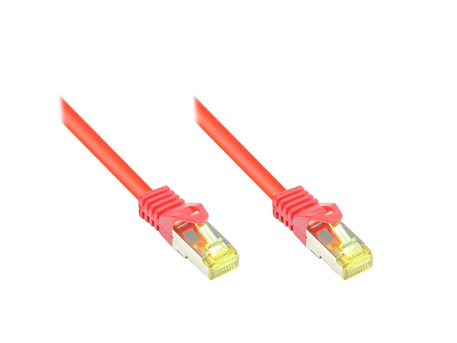 EAN 4014619324248 - Alcasa 8070R-003R cable de red Rojo 0,25 m Cat7 S/FTP (S-STP) imagen 1