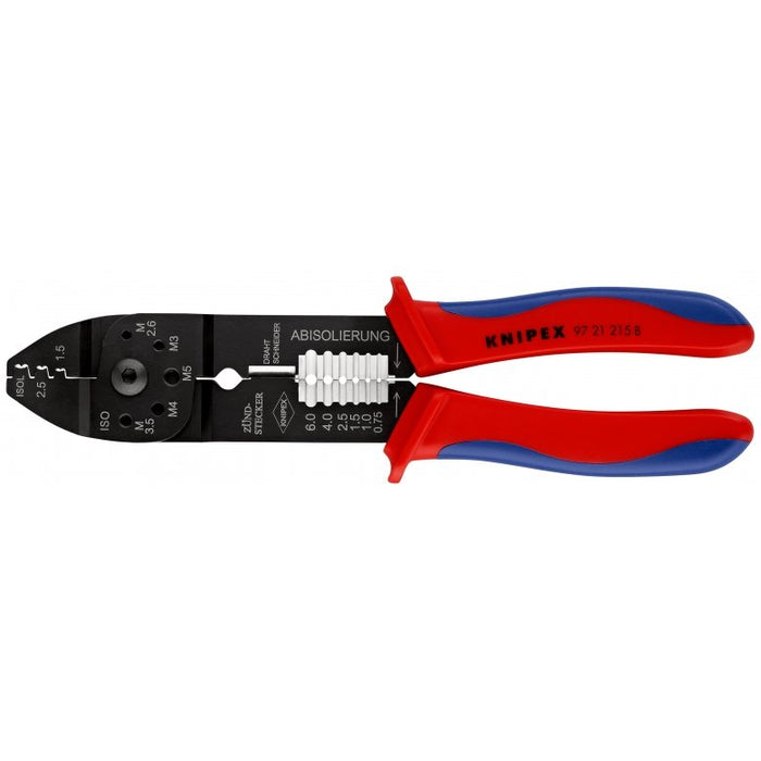 EAN 4003773019695 - Knipex 97 21 215 B Herramienta para prensar Negro, Azul, Rojo imagen 1