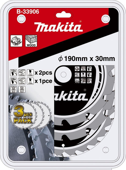 EAN 0088381422758 - Makita B-33906 hoja de sierra circular 19 cm 3 pieza(s) imagen 1