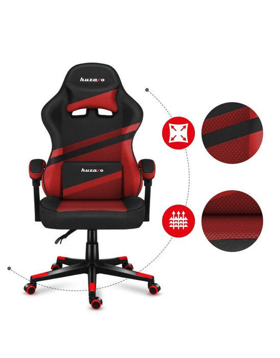 EAN 5903796013146 - Huzaro FORCE 4.4 Silla para videojuegos de PC Asiento (de seguridad) de butaca Negro, Rojo imagen 8