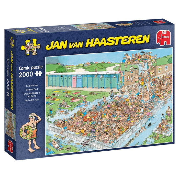 EAN 8710126200407 - Jan van Haasteren Pool Pile-Up 2000 pcs Puzzle rompecabezas 2000 pieza(s) Cómics imagen 1