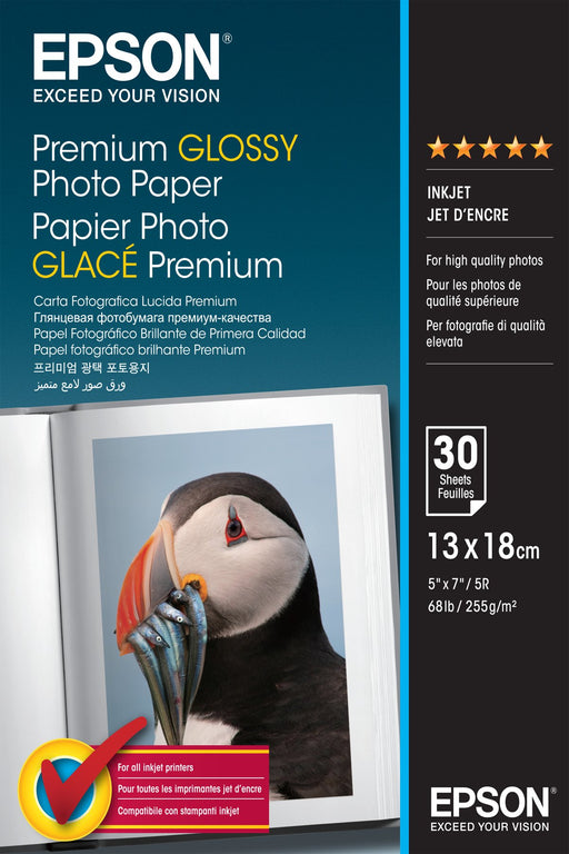 EAN 8715946384320 - Epson Premium Glossy Photo Paper - 13x18cm - 30 Sheets Blanco Brillo extra imagen 1