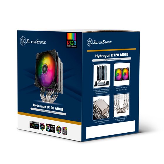 EAN 4710679815206 - Silverstone Hydrogon D120 Procesador Refrigerador de aire 12 cm Negro 1 pieza(s) imagen 10