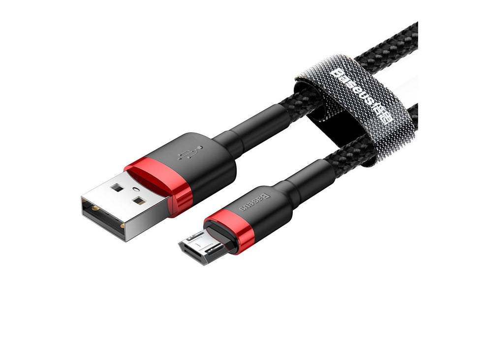 EAN 6953156280373 - Baseus Cafule cable USB 2 m USB A Micro-USB A Negro, Rojo imagen 2