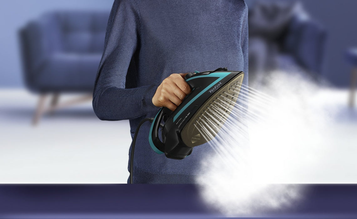 EAN 3121040086490 - Tefal Puregliss FV8066 Plancha vapor-seco Durilium AirGlide Autoclean soleplate 3000 W Negro, Azul imagen 14