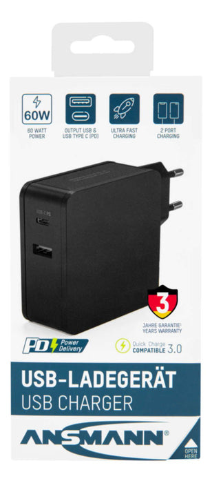 EAN 4013674161669 - Ansmann 254PD Universal Negro Corriente alterna Interior imagen 10