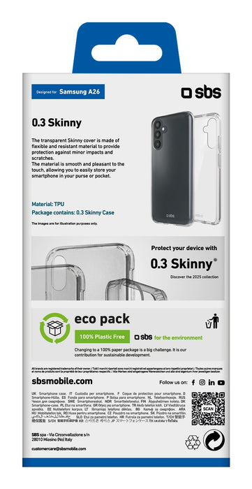 EAN 8018417500671 - SBS TESKINSAA26T funda para teléfono móvil 16,8 cm (6.6") Transparente imagen 3