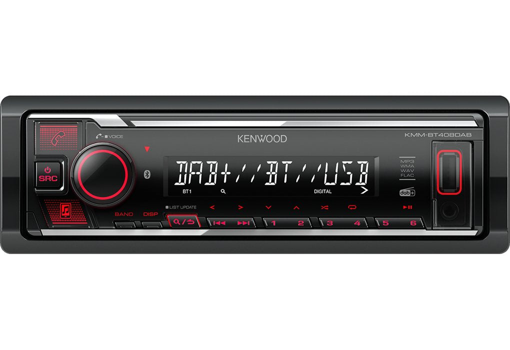 EAN 0019048234087 - Kenwood Electronics KMM-BT408DAB receptor multimedia para coche Negro 88 W Bluetooth imagen 1