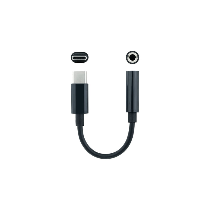 EAN 8433281012219 - Nanocable 10.24.1205 cable de audio 0,11 m 3,5 mm USB Tipo C imagen 2