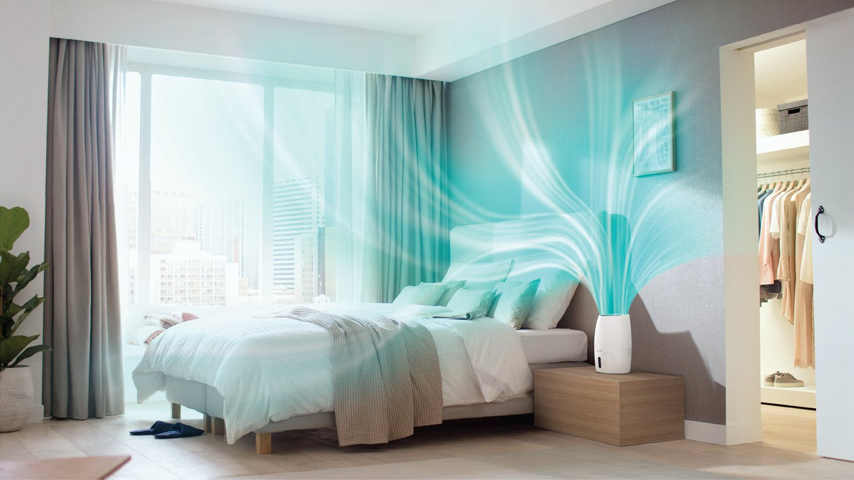 EAN 8710103941859 - Philips 2000 series HU2716/10 humidificador Natural 2 L Oro rosa, Blanco 17 W imagen 9