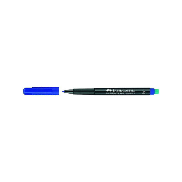 Faber Castell Rotulador Permanente Multimark Punta Media Azul -10 Unidades-