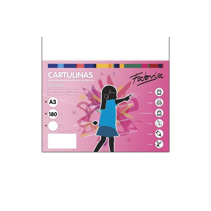 Fabrisa Cartulina 180g A3 50h Blanco