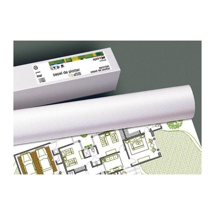 Fabrisa Rollo De Papel Para Plotter 914mm(36")X175x76m 80gr Blanco Opaco