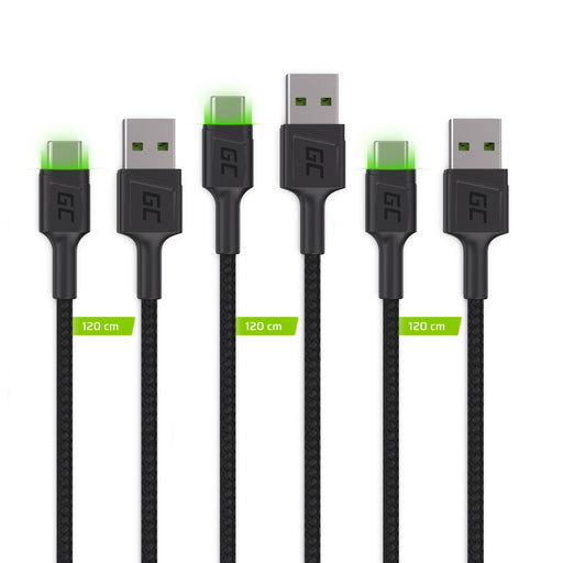 EAN 5907813961380 - Green Cell KABGCSET03 cable USB 2 m USB A USB C Negro imagen 2