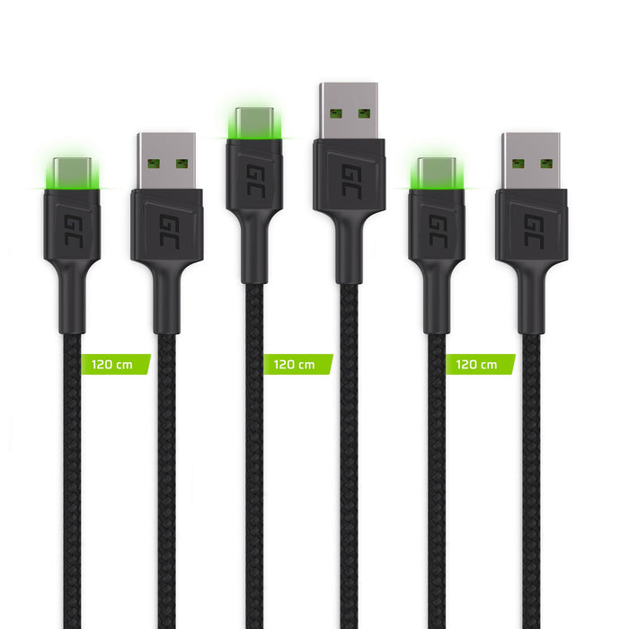 EAN 5907813961380 - Green Cell KABGCSET03 cable USB 2 m USB A USB C Negro imagen 2